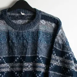 بافت طرحدار آبی