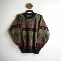 بافت طرحدار چند رنگ