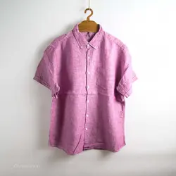 پیراهن کنف آستین کوتاه Top Valu