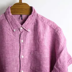 پیراهن کنف آستین کوتاه Top Valu