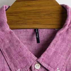 پیراهن کنف آستین کوتاه Top Valu