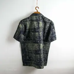 پیراهن هاوایی مشکی طرحدار