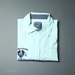 پیراهن نخی آستین کوتاه  New York Denim