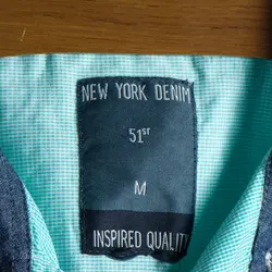 پیراهن نخی آستین کوتاه  New York Denim