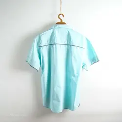 پیراهن نخی آستین کوتاه  New York Denim