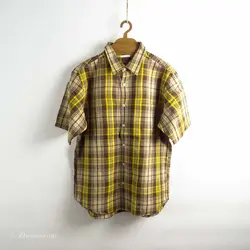 پیراهن کنف آستین کوتاه  Gu