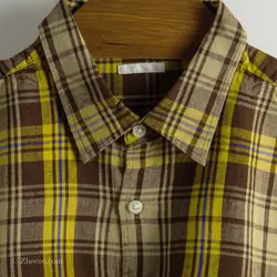 پیراهن کنف آستین کوتاه  Gu