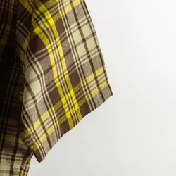 پیراهن کنف آستین کوتاه  Gu