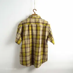 پیراهن کنف آستین کوتاه  Gu