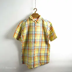 پیراهن کنف آستین کوتاه  Uni qlo