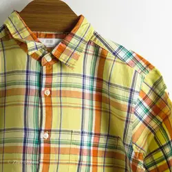 پیراهن کنف آستین کوتاه  Uni qlo