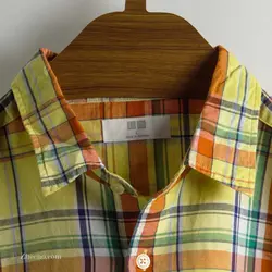 پیراهن کنف آستین کوتاه  Uni qlo