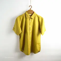 پیراهن کنف آستین کوتاه  Gu