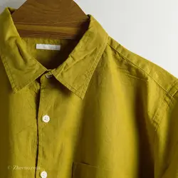 پیراهن کنف آستین کوتاه  Gu