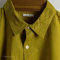 پیراهن کنف آستین کوتاه  Gu