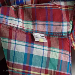 پیراهن کنف آستین کوتاه  Uni qlo