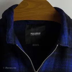پیراهن پشمی زیپ دار  Pull & Bear