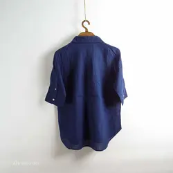 پیراهن کنف آستین کوتاه  Lovrys Farm