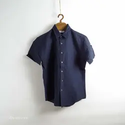 پیراهن کنف آستین کوتاه  Uni qlo