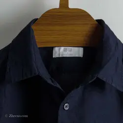 پیراهن کنف آستین کوتاه  Uni qlo