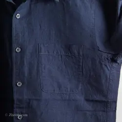 پیراهن کنف آستین کوتاه  Uni qlo