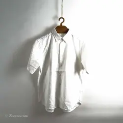 پیراهن کنف آستین کوتاه  Gu