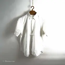 پیراهن کنف آستین کوتاه  Gu