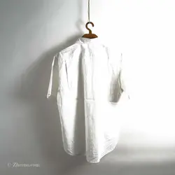 پیراهن کنف آستین کوتاه  Gu