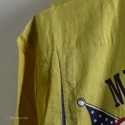 پیراهن کنف آستین کوتاه  -