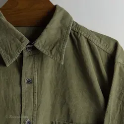 پیراهن کبریتی زیتونی