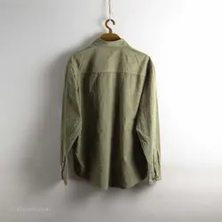 پیراهن کبریتی زیتونی