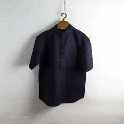 پیراهن کنف آستین کوتاه  Gu