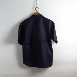 پیراهن کنف آستین کوتاه  Gu