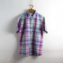 پیراهن کنف آستین کوتاه  Uni qlo