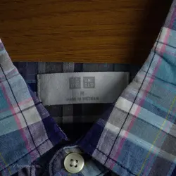 پیراهن کنف آستین کوتاه  Uni qlo