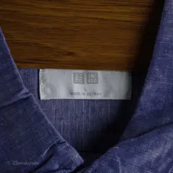 پیراهن کنف آستین کوتاه  Uni qlo