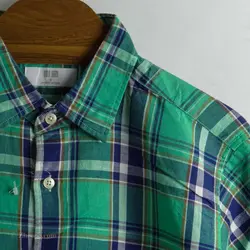 پیراهن کنف آستین کوتاه   Uni qlo