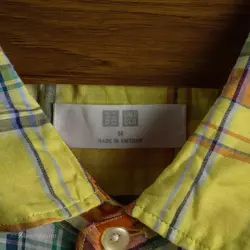 پیراهن کنف آستین کوتاه  Uni qlo