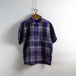 پیراهن کنف آستین کوتاه    Gu