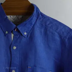 پیراهن کنف آستین کوتاه    The shop TK