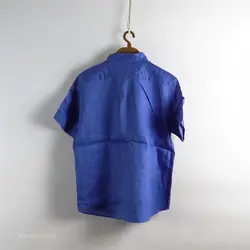 پیراهن کنف آستین کوتاه    The shop TK