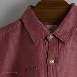 پیراهن کنف آستین کوتاه    Back Number