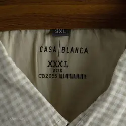 پیراهن نخی آستین کوتاه  Casa Blanca