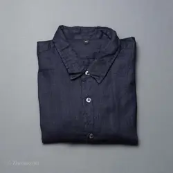 پیراهن کنف آستین کوتاه  Muji