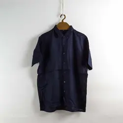 پیراهن کنف آستین کوتاه  Muji