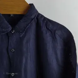 پیراهن کنف آستین کوتاه  Muji