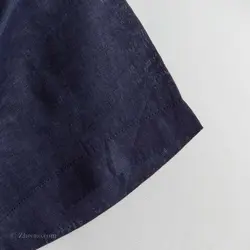 پیراهن کنف آستین کوتاه  Muji