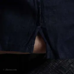 پیراهن کنف آستین کوتاه  Muji