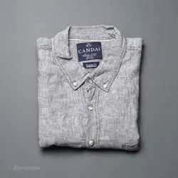 پیراهن کنف آستین کوتاه  Canda