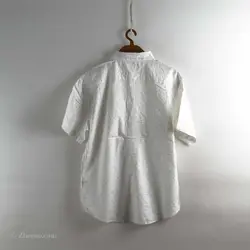 پیراهن کنف آستین کوتاه  Back Number